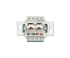 JUNG Lizdas kompiuterinis dvigubas UAE8x8UPO mK kat.6 neekranuotas