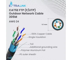 Kita Extralink FTP (F/UTP) CAT5E lauko LAN kabelis 50 metrų