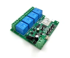 Kita Išmanioji 4 kanalų Zigbee RF 5V-32V relė, NO NC kontaktai 10A AC/DC