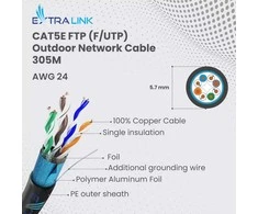 Outdoor Extralink CAT5E FTP (F/UTP) lauko | Vytos poros | 50 mln