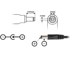 Kita Maitinimo šaltinis DC 12V 1000mA (1A) 12W hermetiškas