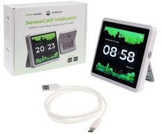 Kita Seeedstudio SenseCAP Indikatorius ESP32-4 Open-source ekranas CO2, tVOC, temperatūros, drėgmės sensoriai