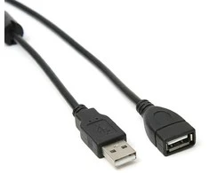 Kita USB prailginimo laidas 1.5m juodas