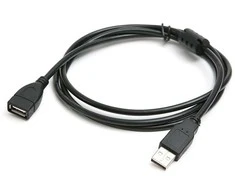 Kita USB prailginimo laidas 1.5m juodas
