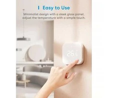 Meross MTS215 Wifi termostatas Katilo / vandens šildymo sistemai Apple Homekit, Matter, baltas