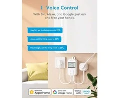 Meross MTS960HK išmanus Wifi termostatas šildymui/ šaldymui