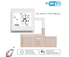 Moes WHT-022-GB Termostatas elektrinei šildymo sistemai su temperatūros sensoriumi grindims