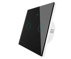Moes WS-EU2 jutiminis 2 kanalų juodos spalvos išmanusis WIFI RF jungiklis