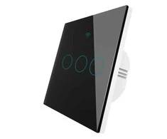 Moes WS-EU3 jutiminis 3 kanalų juodos spalvos išmanusis WIFI RF jungiklis