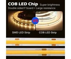 Mw Power COB LED juosta 12W 2700K 24V 480 LED/m 5m IP20