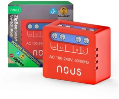 Nous B5Z ZigBee Mini 1 kanalo relė su su energijos stebėjimu 8A