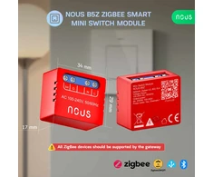 Nous B5Z ZigBee Mini 1 kanalo relė su su energijos stebėjimu 8A