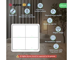Nous C1 Zigbee belaidis 4 mygtukų jungiklis