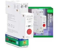 Nous D1Z Zigbee 1 kanalo 16A relė montuojama ant DIN bėgelio