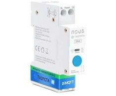 Nous D2T Tasmota 1 kanalo ESP32 relė 20A montuojama ant DIN bėgelio