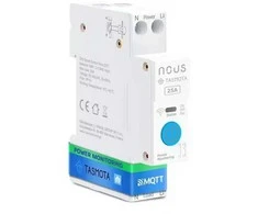 Nous D3T Tasmota 1 kanalo ESP32 relė 25A montuojama ant DIN bėgelio