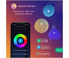 NOUS P3Z Zigbee išmanioji lemputė RGB E27 TUYA