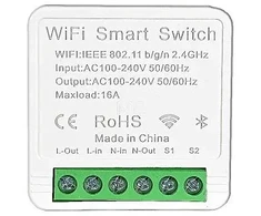 Sensiron WiFi + Bluetooth 1 kanalo relė, ewelink 16A
