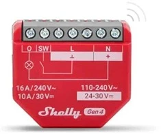 Shelly 1PM Gen4 1 kanalo relė 16A (WiFi, Bluetooth, Zigbee, Matter)