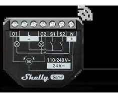 Maršrutizatorius Shelly Group 2 kanalų išmanusis jungiklis su energijos matavimu Shelly 2PM Gen4