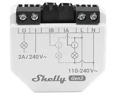 Shelly EM Gen3 elektros sąnaudų matavimo modulis (Wifi, Bluetooth)