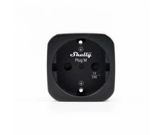 Shelly Plug M Gen3 – išmanusis Wi-Fi Matter kištukinis lizdas su galios matavimu (juodas)