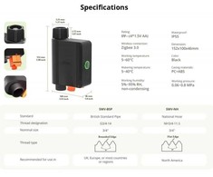 Sonoff BSP Zigbee išmanusis belaidis vandens vožtuvas