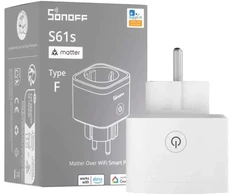 Sonoff S61 išmanusis Wi-Fi elektros kištukas su el. sąnaudų matavimu, Matter