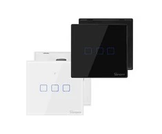 Sonoff T3EU1C-TX 1 kanalo sieninis jungiklis 230VAC juodas
