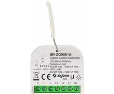 Sunricher Zigbee užuolaidų valdiklis 2X4A, 230V