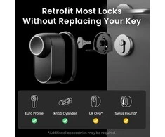 SwitchBot Lock Ultra išmanioji spyna, juoda