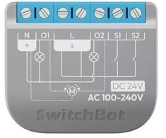 SwitchBot Relay Switch 2PM išmanusioji relė 2 kanalų 16A, Matter