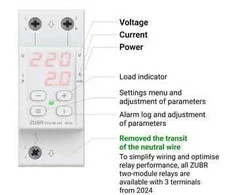 ZUBR CV2-50 Raudonas - elektroninė įtampos ir srovės kontrolės relė