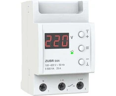 ZUBR D25 vienfazė įtampos apsaugos relė