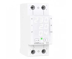 ZUBR MF2-32 vienfazė 32A elektroninė kontrolės ir apsaugos relė