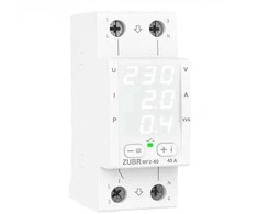 ZUBR MF2-40 vienfazė 40A elektroninė kontrolės ir apsaugos relė
