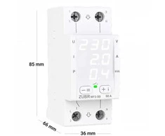 ZUBR MF2-63 vienfazė 63A elektroninė kontrolės ir apsaugos relė