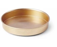 Ambiente Metalinis padėkliukas žvakei 11,5cm,aukso spalvos