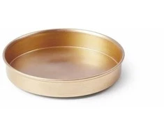 Ambiente Metalinis padėkliukas žvakei 8,5cm,aukso spalvos