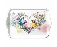 Ambiente Padėklas iš melamino 13x21cm "2 paukšteliai"