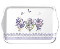 Ambiente Padėklas iš melamino 13x21cm "Levandų puokštės"