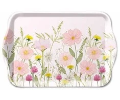 Ambiente Padėklas iš melamino 13x21cm "Rausvos gėlytės"