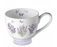 Ambiente Puodelis iš porceliano 0,45l "Levandų puokštė"