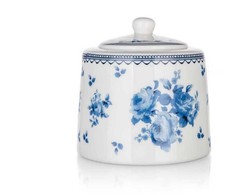 Banquet Cukrinė iš keramikos 9,5cm,mėlynos gėlės