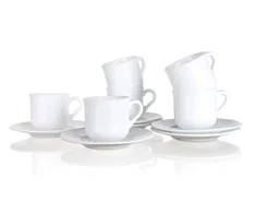 Banquet Puodelis su lėkštutė 6vnt 250ml,Ebro