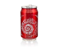 Banquet Kelioninis termo puodelis 300ml ,raudonas/burbuliukai