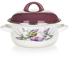 Banquet Puodas emaliuotas 22cm 2,9l,Lavander