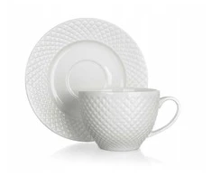 Banquet Puodelis su lėkštute iš keramikos 220ml,Diamond