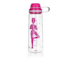Gertuvė Banquet Sportinis butelis atsigėrimui "Yoga"750ml,rožinis