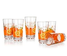 Banquet Stiklinės 250ml ,6 vnt , Apelsinas